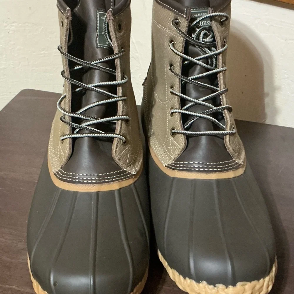 G.H. Bass & Co. Men's Duck Boots - Olive and Tan